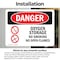 Signmission Oxygen Storage No Smoking No Open Flames Danger Sign, Vinyl Decal, 14in W x 10in L, 2PK OS-2PACK-DS-D-1014-L-1854 - alternate 3